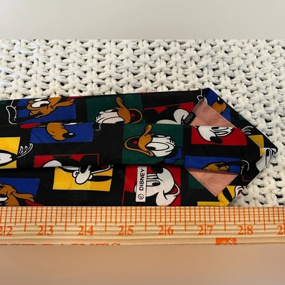 Vintage Balancine Men’s Hot Cakes Disney Character Multicolor Polyester Neck Tie